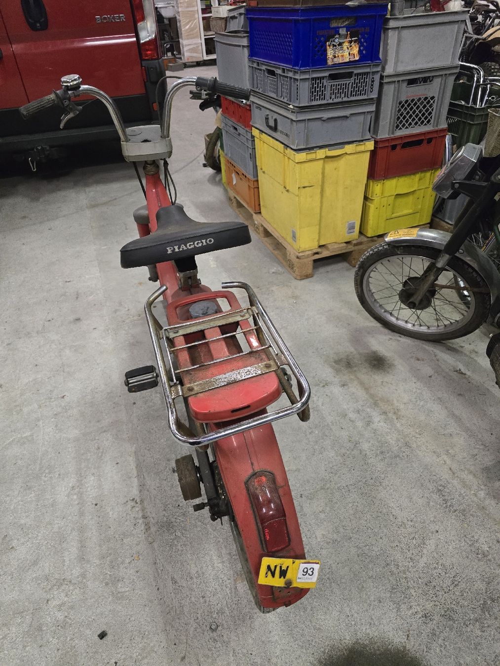 Piaggio Cyclomoteurs: Rote Piaggio Mofa "Alpine" – D'occasion à Stansstad par Carina_P 2