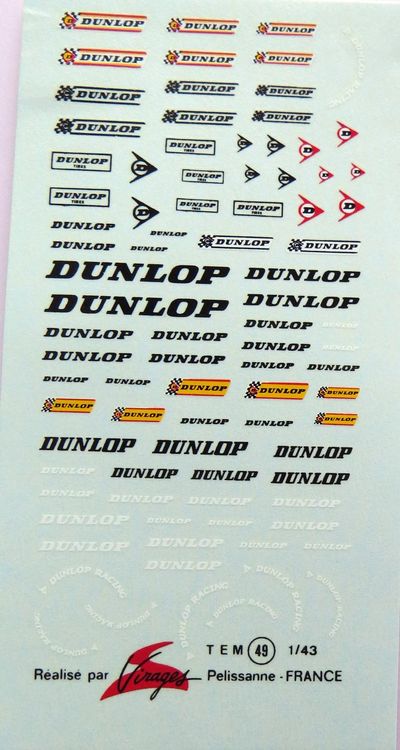 Ancien Buvard Publicitaire Dunlop – Pneus Auto Et Vélo, Pub Vintage France