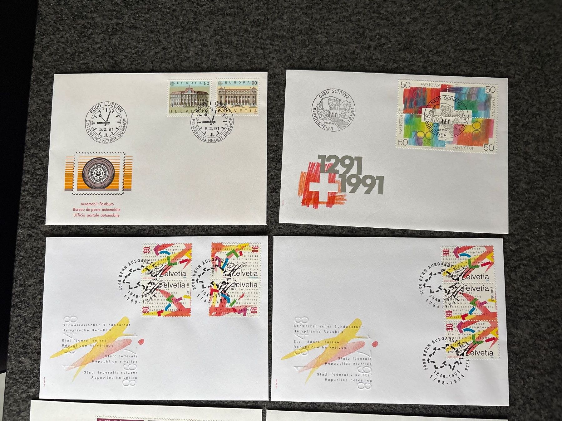 Alle Briefmarken: Schweizer Briefe, Ersttagsbriefe, gestempelt, Vintage! – Gebraucht aus Ibach von lisch3 1