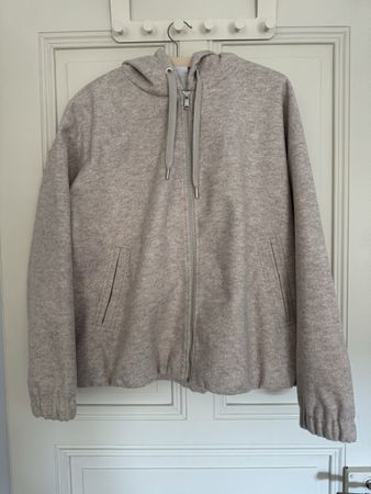 Cecil Jacke mit Kapuze, beige meliert, XL, neuwertig