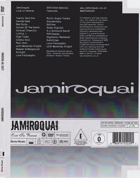Tutti i DVDs: Jamiroquai: Live in Verona DVD – Nuovo e nell'imballaggio originale da Steinhausen venduto da Vilivinili 1