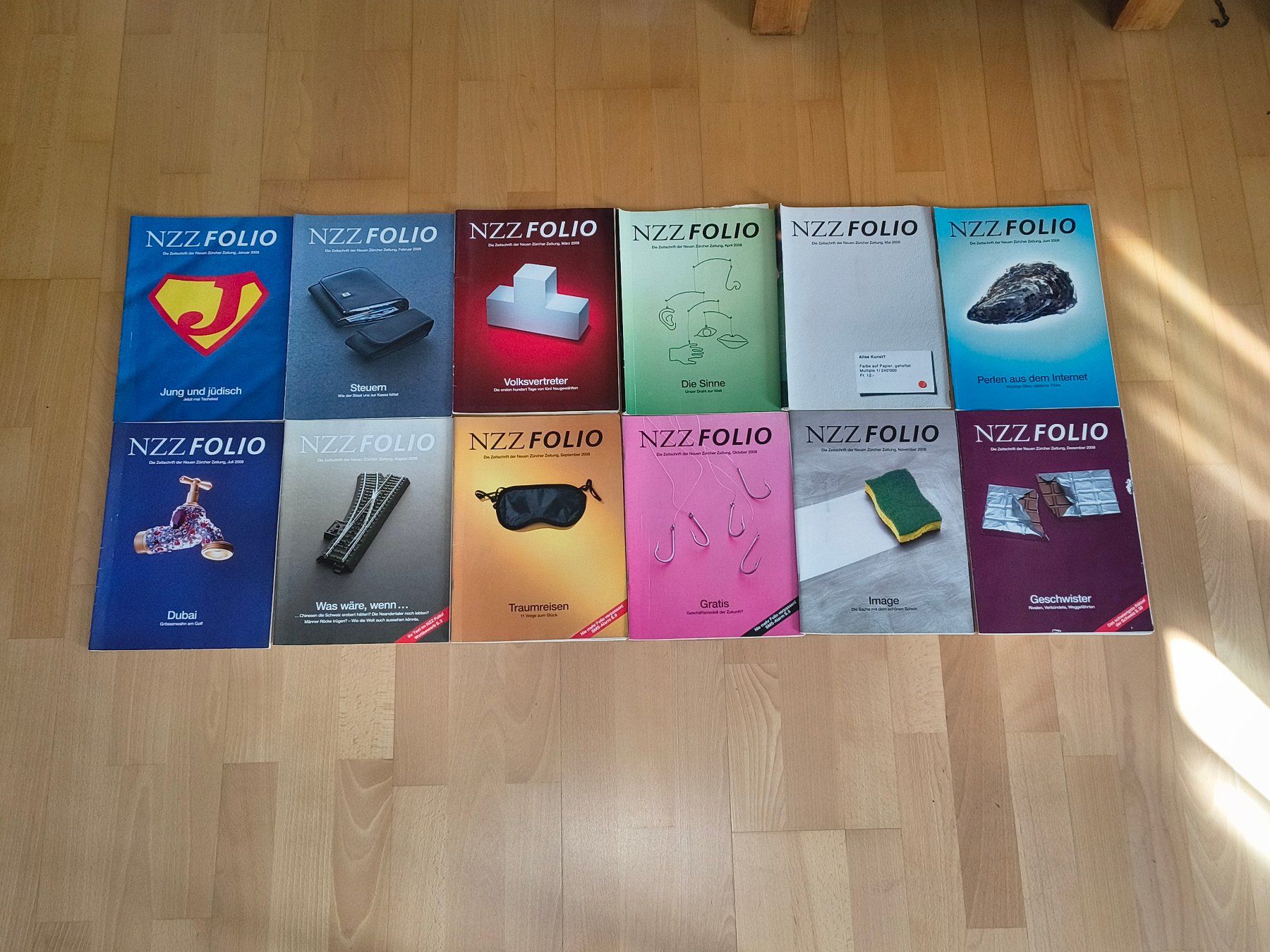 Zeitschriften & Magazine: NZZ Folio 2008, Januar bis Dezember – Gebraucht aus Zürich von ogima08