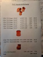 PVC Kanalrohrformteile