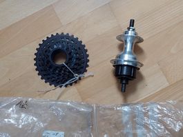 NEUE 7G Kassette + Nabe m 2G Nabenschaltung SACHS Orbit 🚲