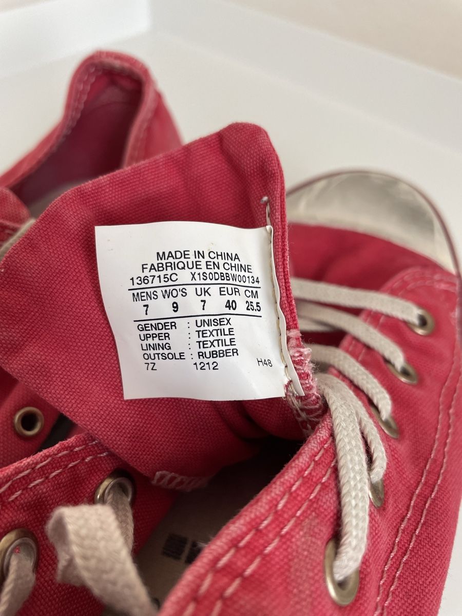 Converse Scarpe da donna: Converse All Stars, Gr. 40, rot – Usato da Zürich venduto da apotheke0812 3