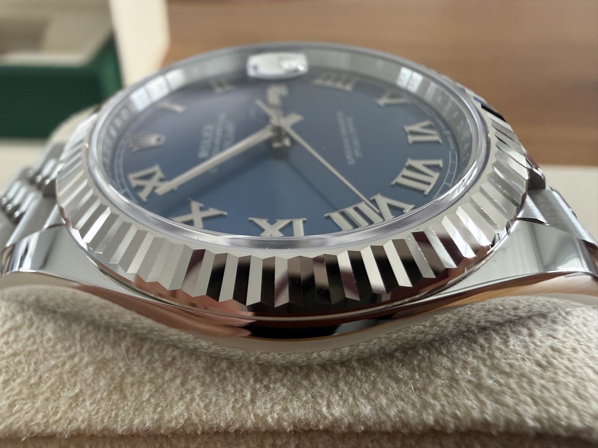 Rolex Orologi: Rolex Datejust 41 Ref. 126334 Azzurro/römische Indizes – Usato da Lyss venduto da Misterzi 4