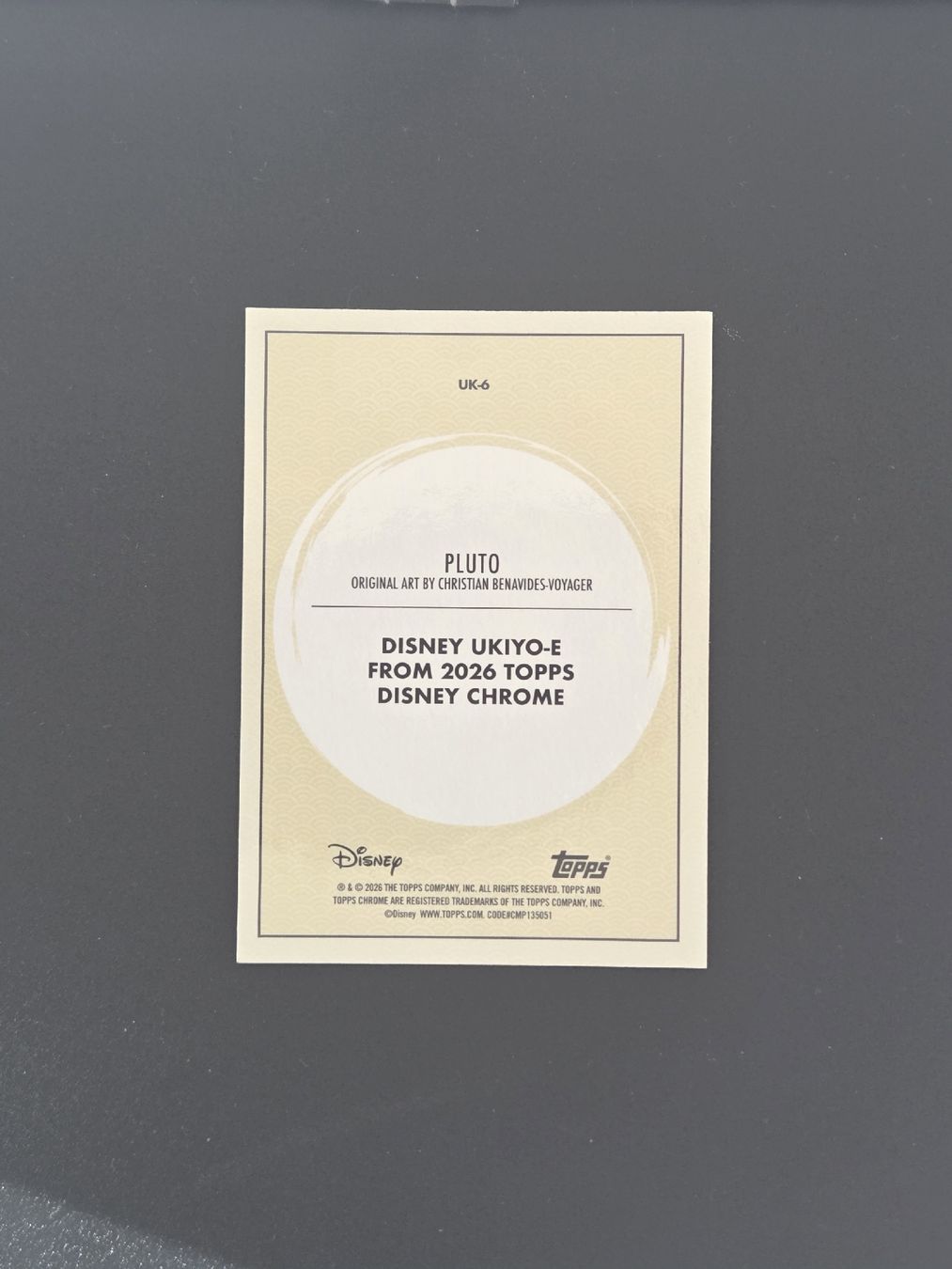 Topps Carte collezionabili: Pluto ukiyo-e from Topps chrome Disney 2026  – Nuovo (secondo la descrizione) da Plan les ouates venduto da mar_pp6b 1