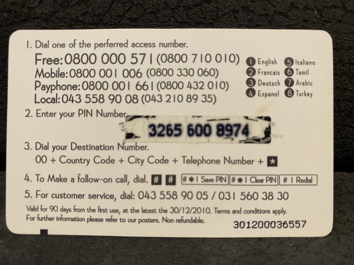 Telefon- & Taxkarten: Carte – Gebraucht aus Lausanne von babacard10 1