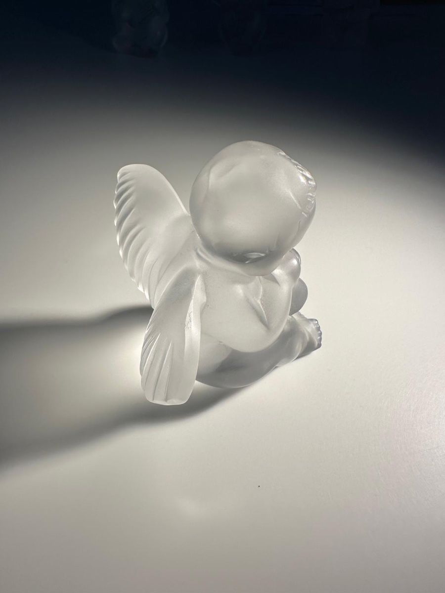 Lalique Statuette: Lalique Glasfigur Engel – Usato da Zürich venduto da Aapitz 2