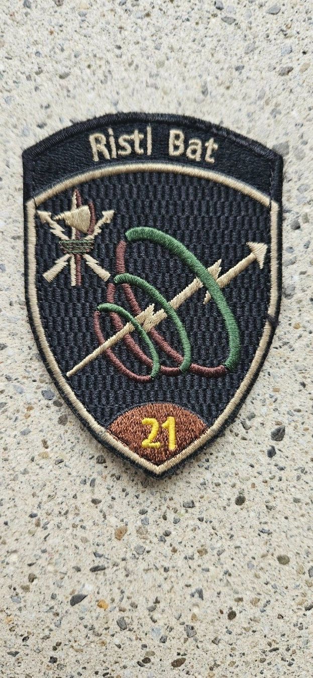 Schweizer Armee Placchette & Badge: *** Badge Ristl Bat mit klett *** – Nuovo e nell'imballaggio originale da Riedholz venduto da fr_sIruP