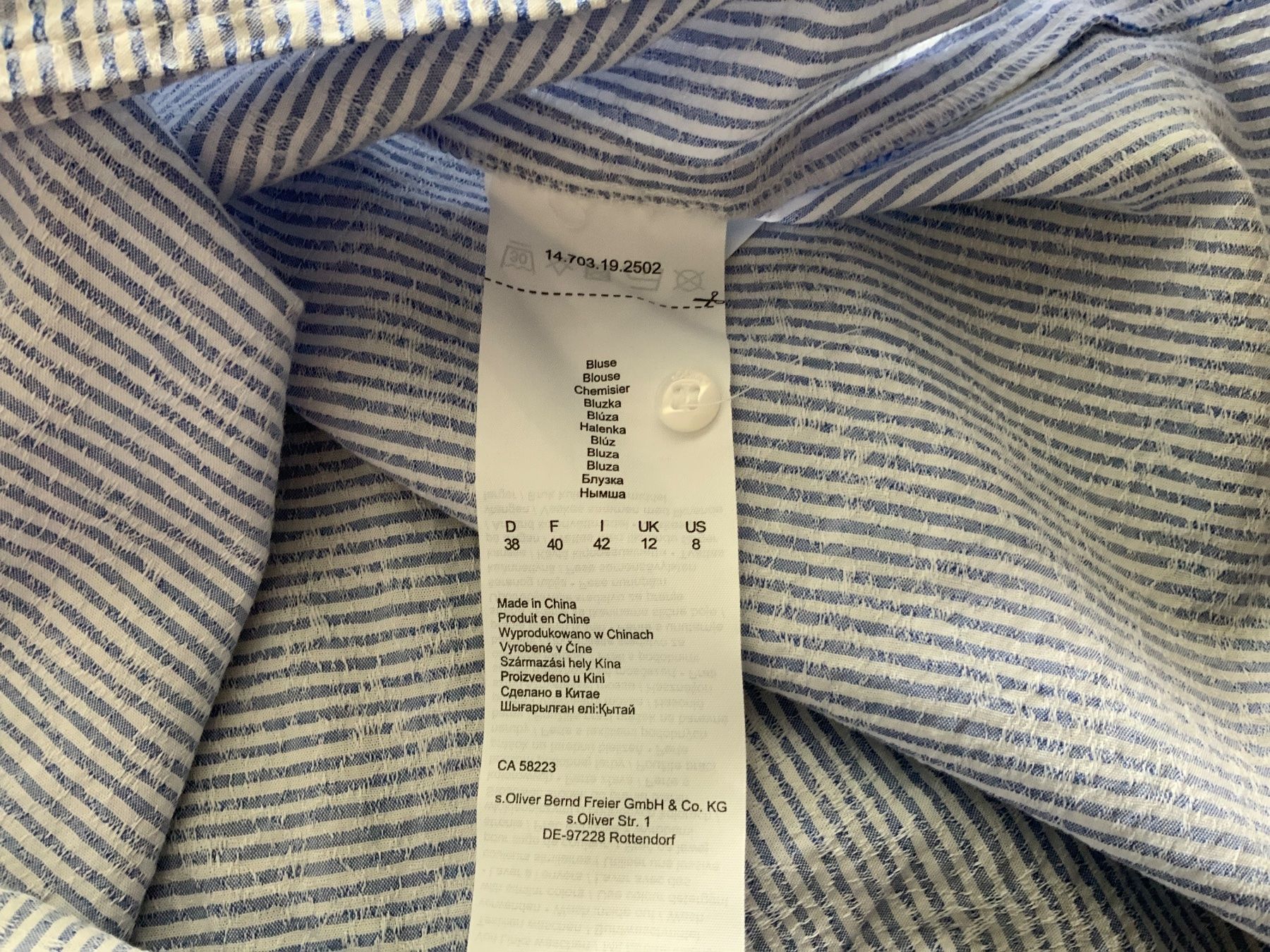 S.Oliver Chemisiers: S. Oliver Bluse 38 – D'occasion à Buchs SG par Sunie 1