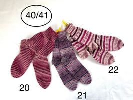 handgestrickte Wollsocken, 40/41