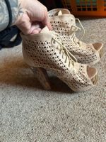 Stiefeletten Beige Gr. 38 Top!