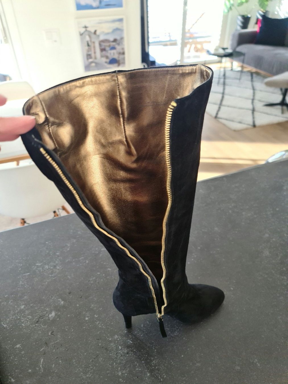 Scarpe da donna: Nine West Velourleder Stiefel, Gr. 40,5 – Usato da Niederrohrdorf venduto da yan_zkz6 4