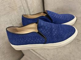 NAVYBOOT slip-on sneakers trainers leather 38 💙 Turnschuhe