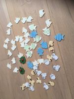 Bastelfiguren aus Holz, 55 Stück