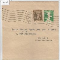 Streifband No. 46 mit Zusatzfrankatur