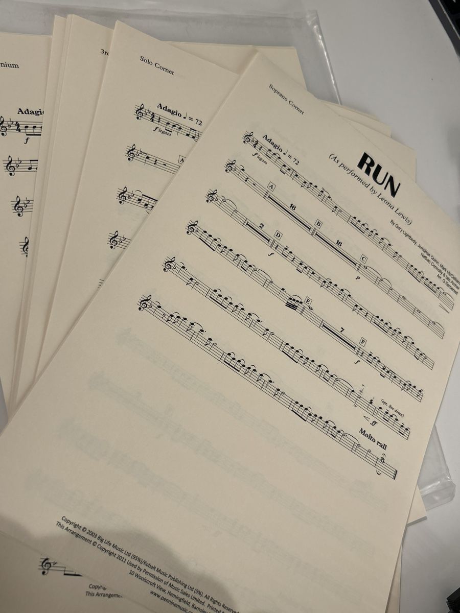 Banconote: Brass Band Noten: Run – Nuovo (secondo la descrizione) da Galgenen venduto da Red27 2