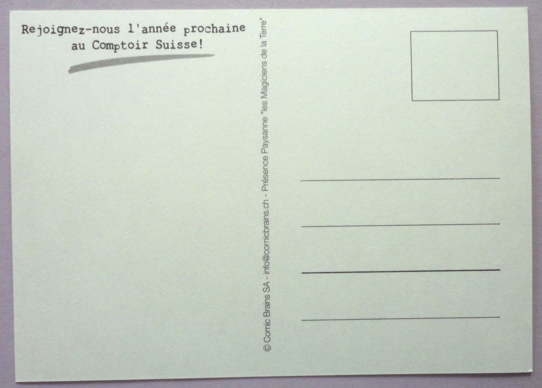Cartoline postali: "Les Magiciens de la Terre" – Usato da Fétigny venduto da Billy2miny 1