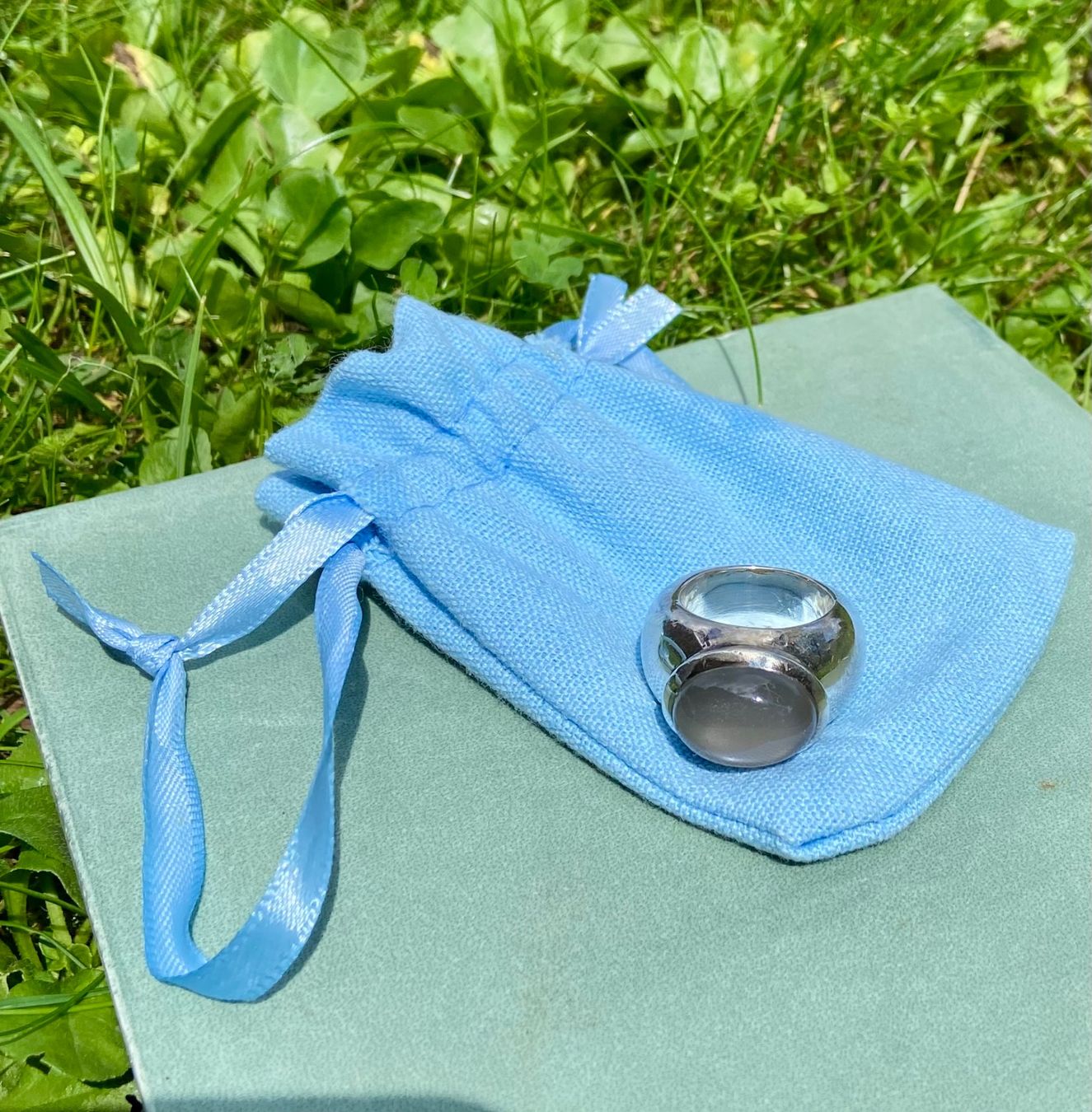 Anelli: Eleganter Silberring mit Mondstein – Nuovo (secondo la descrizione) da Sarnen venduto da engel0010 2