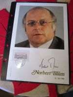 NORBERT BLÜM D POLITIKER AUTOGRAMM GALERIE DER PROMINENZ
