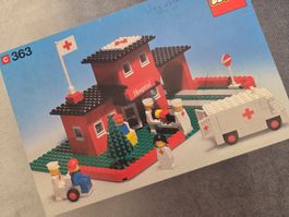 LEGO 363 Hospital mit Krankenwagen, alt, Set