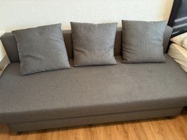 3-er Bettsofa, grau