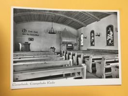 Lenzerheide Innenansicht evangelische Kirche 1962