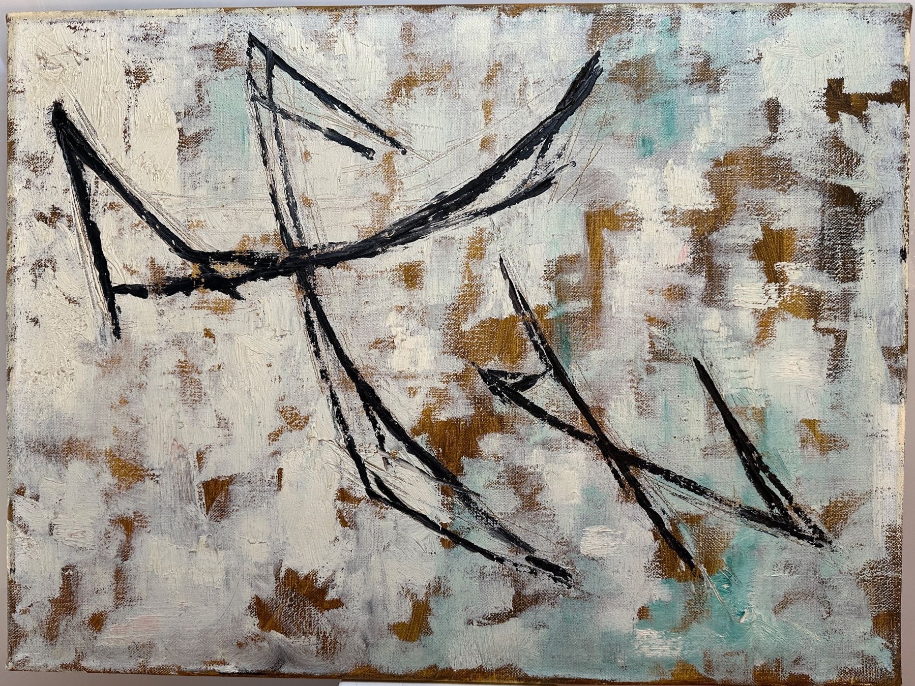 Gemälde: Frühes Acrylbild  Gemälde wohl von Max von Moos – Gebraucht aus arlesheim von Art.en1