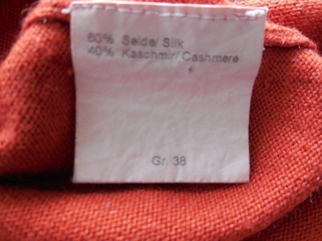 Pullover & Sweatshirts: Gr. 38 Kaschmir Seide Rollkragen Pulli rost-orange s. Masse – Gebraucht aus Basel von FRAU.ZAUBER.MOND 3