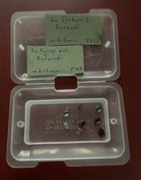 Mineralien Zirkon,Topas und Pyrop