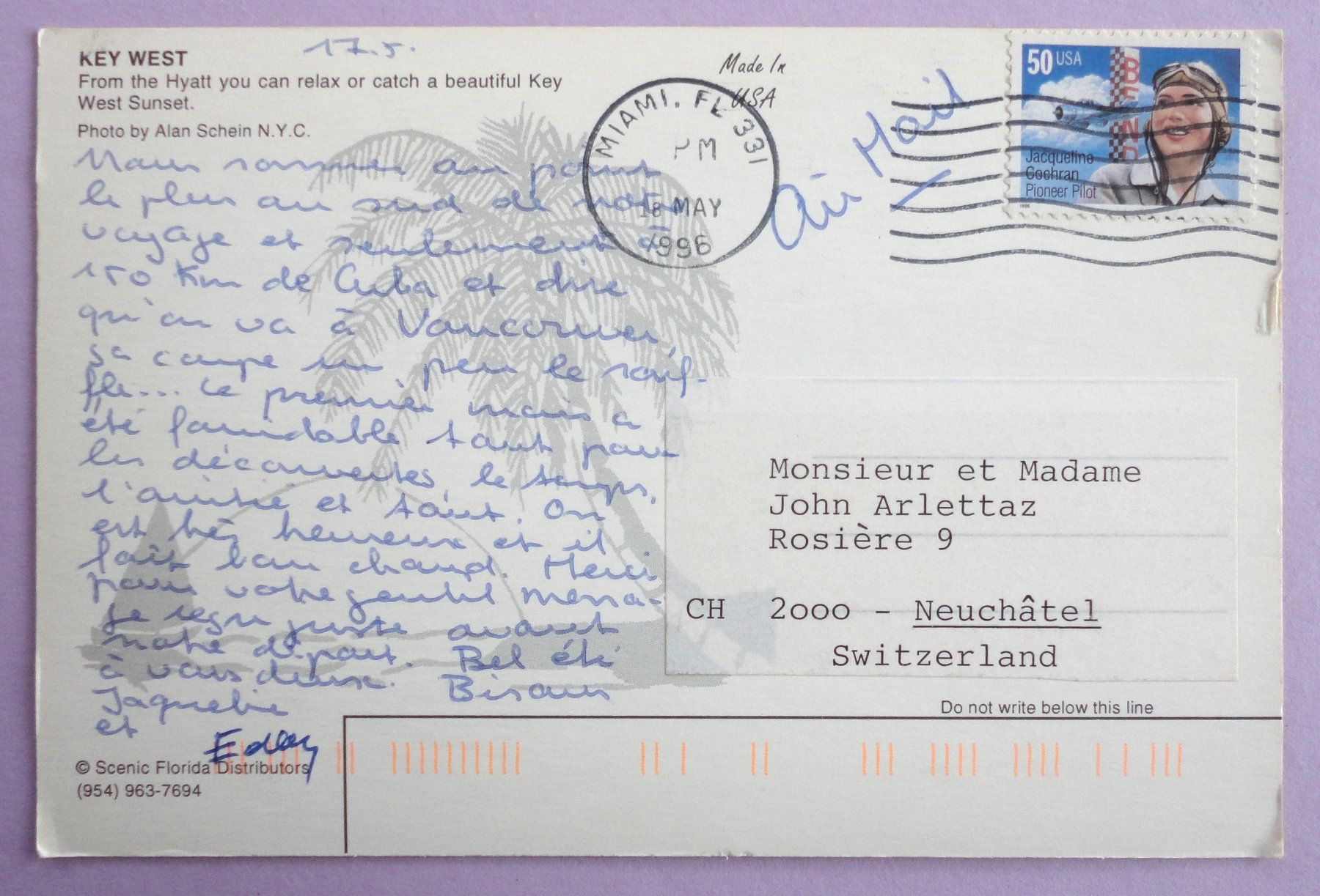 Cartoline postali: Key West – Usato da Fétigny venduto da Billy2miny 1