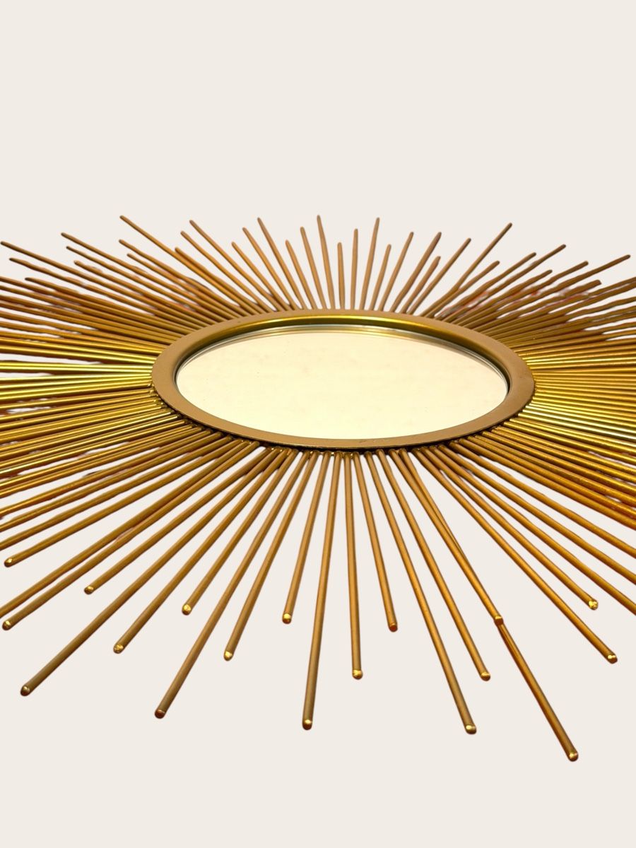 Specchi: Sunburst Mirror Gold Metal Frame – Usato da Lausanne venduto da artnouveau04 7