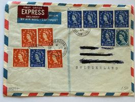 Queen Elisabeth II. Königlicher Brief 1964: Elf  Briefmarken