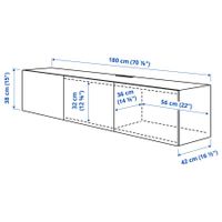 IKEA TV-Bank mit Türen BESTÅ