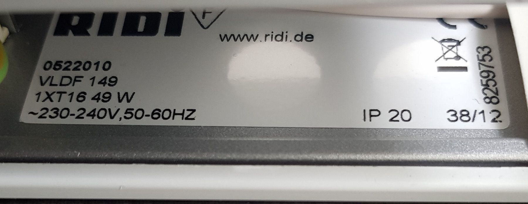 Lampade: RIDI Leuchten Typ VLDF 149 1XT16 49V – Usato da Richterswil venduto da adora88 8