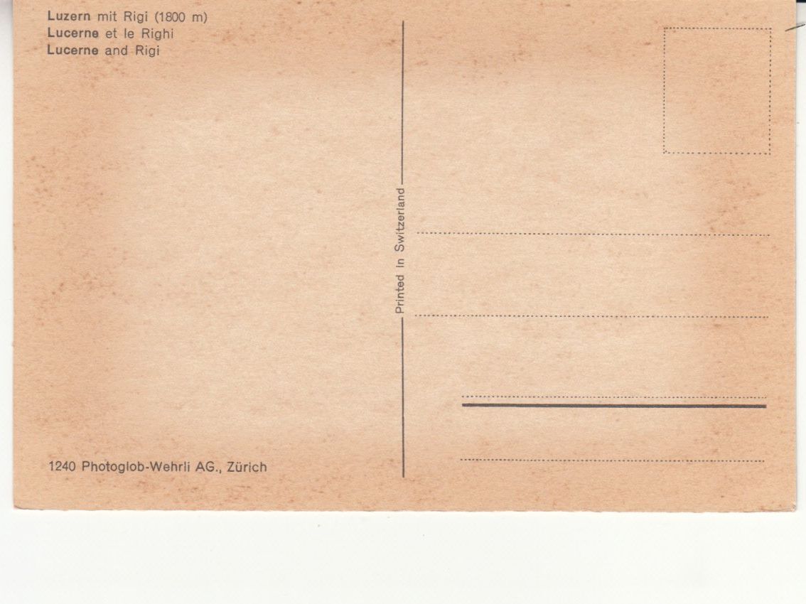 Cartoline postali: Luzern Photoglob 1240 ca. 1960 – Usato da Bürglen TG venduto da StampGraf 1