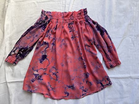 Top rose épaules dénudées – taille S
