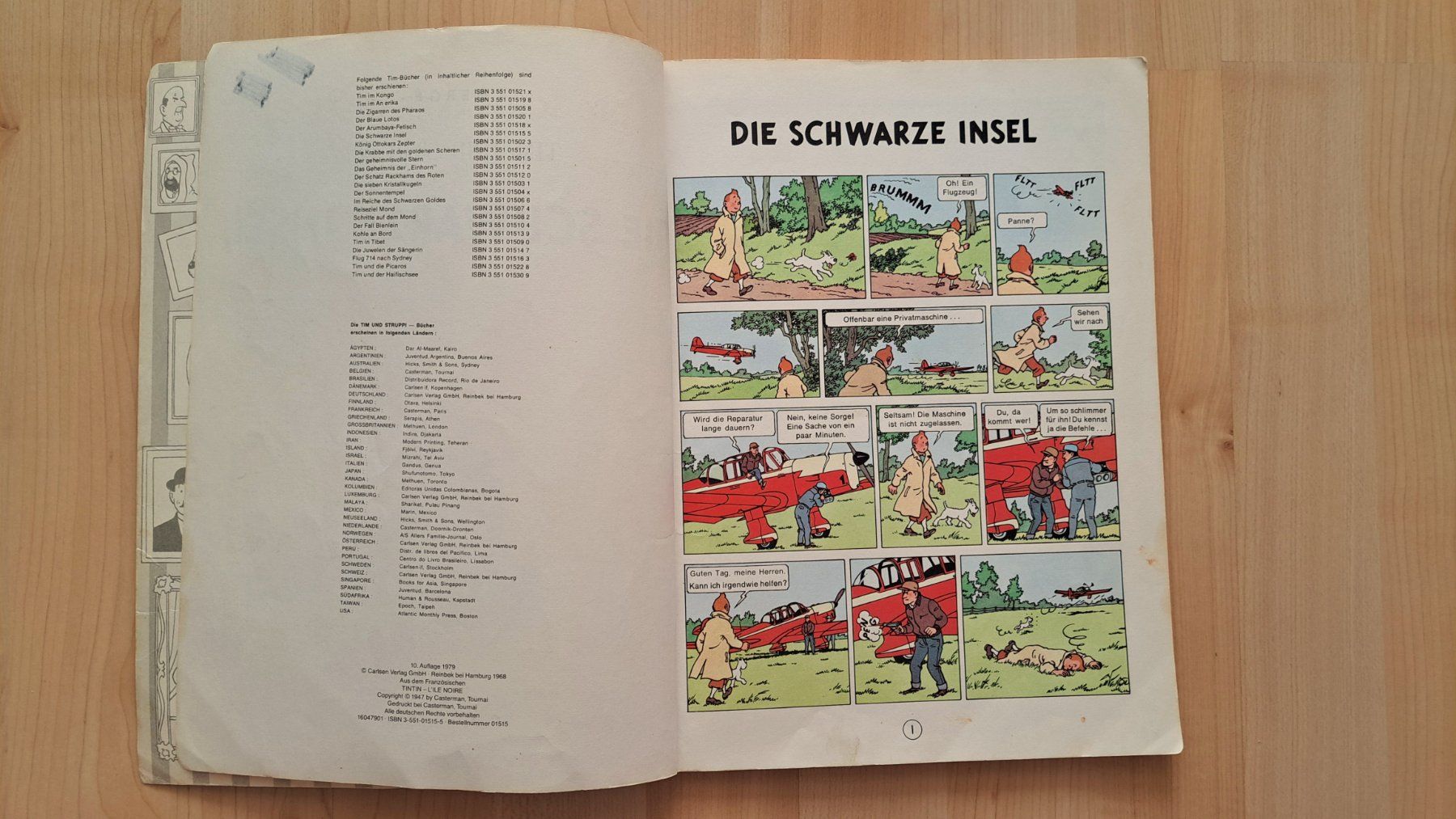 Comics: Tim und Struppi: "Die Schwarze Insel" - 1979 – Gebraucht aus Affoltern am Albis von saminou01 2