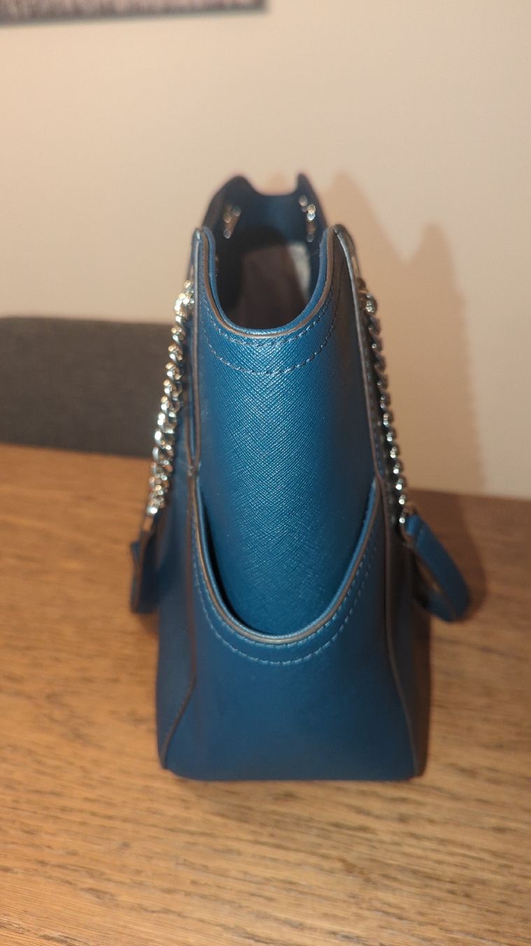 Michael Kors Borse da donna: Handtasche Michael Kors blau mit Silverkette – Nuovo (secondo la descrizione) da Schlieren venduto da sus_p7fd 5