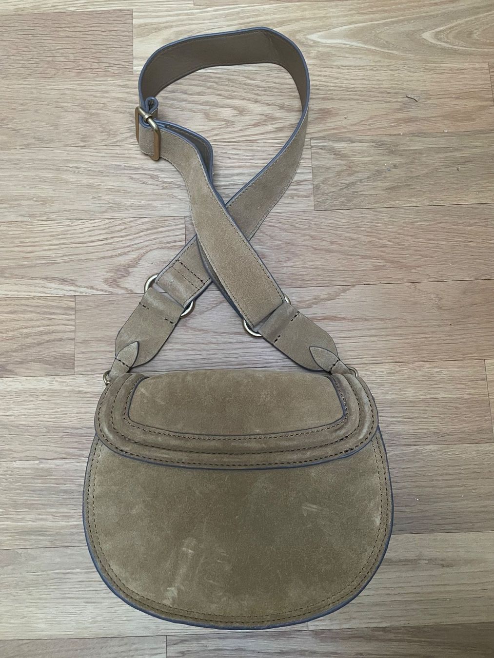 Mango Borse da donna: Mango Wildleder Tasche Beige Braun – Usato da Itingen venduto da Granini_93 1