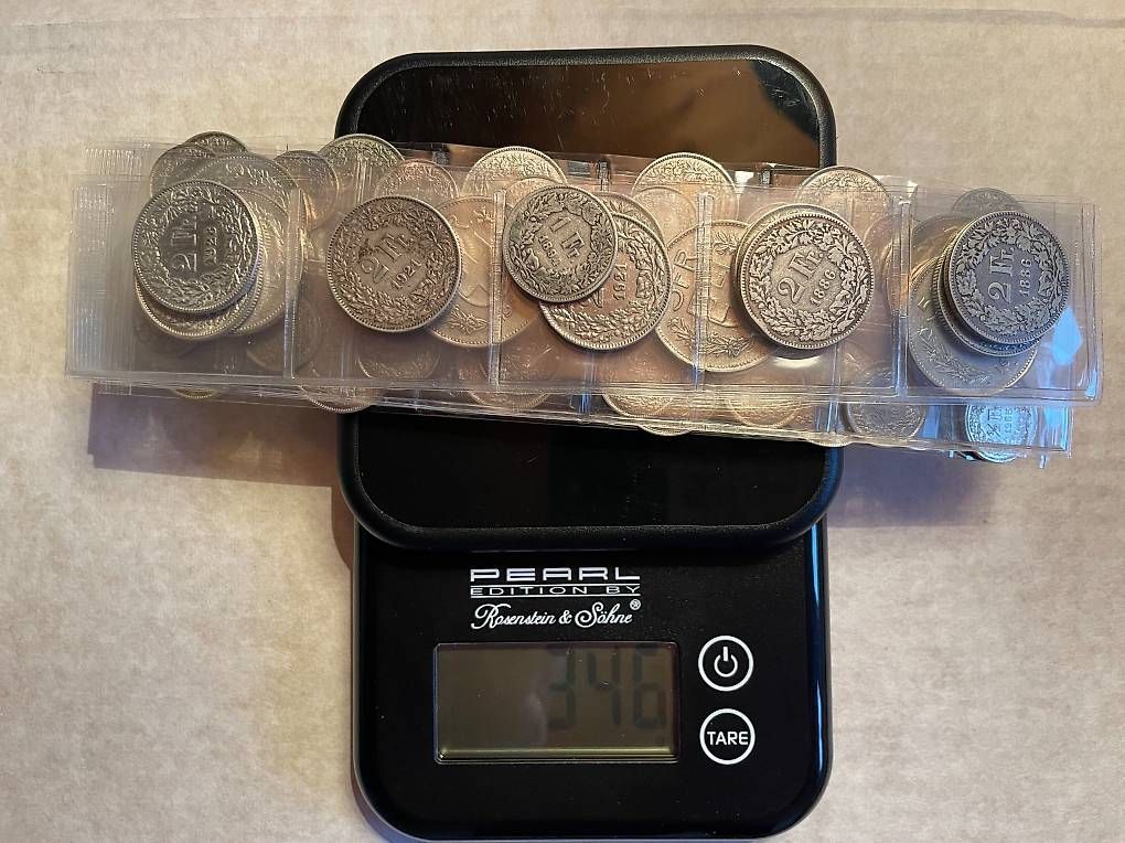 Alle Münzen: Schweizer Silbermünzen Sammlung, ca. 330 gr. – Gebraucht aus Zollikofen von england9 2