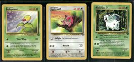 Vintage Pokémon Karte Jungle EN 1999 Lot of 3