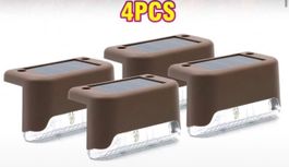 4er Set Solarleuchten für Treppe,Garten, Zaun, NEU!