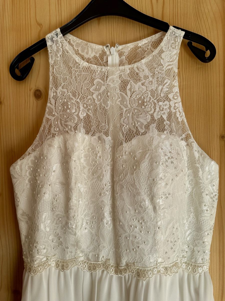 Vestiti: Cocktailkleid, festliches Kleid, OffWhite – Nuovo (secondo la descrizione) da Sumvitg venduto da MadamePottine 2