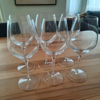 6 exklusive Kristall Weingläser Set neu