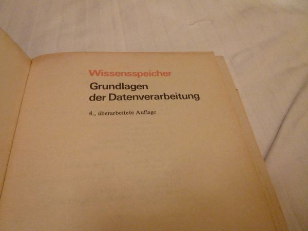 Libri: Grundlagen der Datenverarbeitung Wissen Computer Schule Stud – Usato da Luzern venduto da leseratte24 1