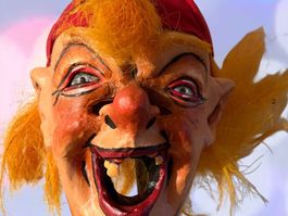 Fasnachtsmasken Larven Grinden Künstlermaske, gratis Versand
