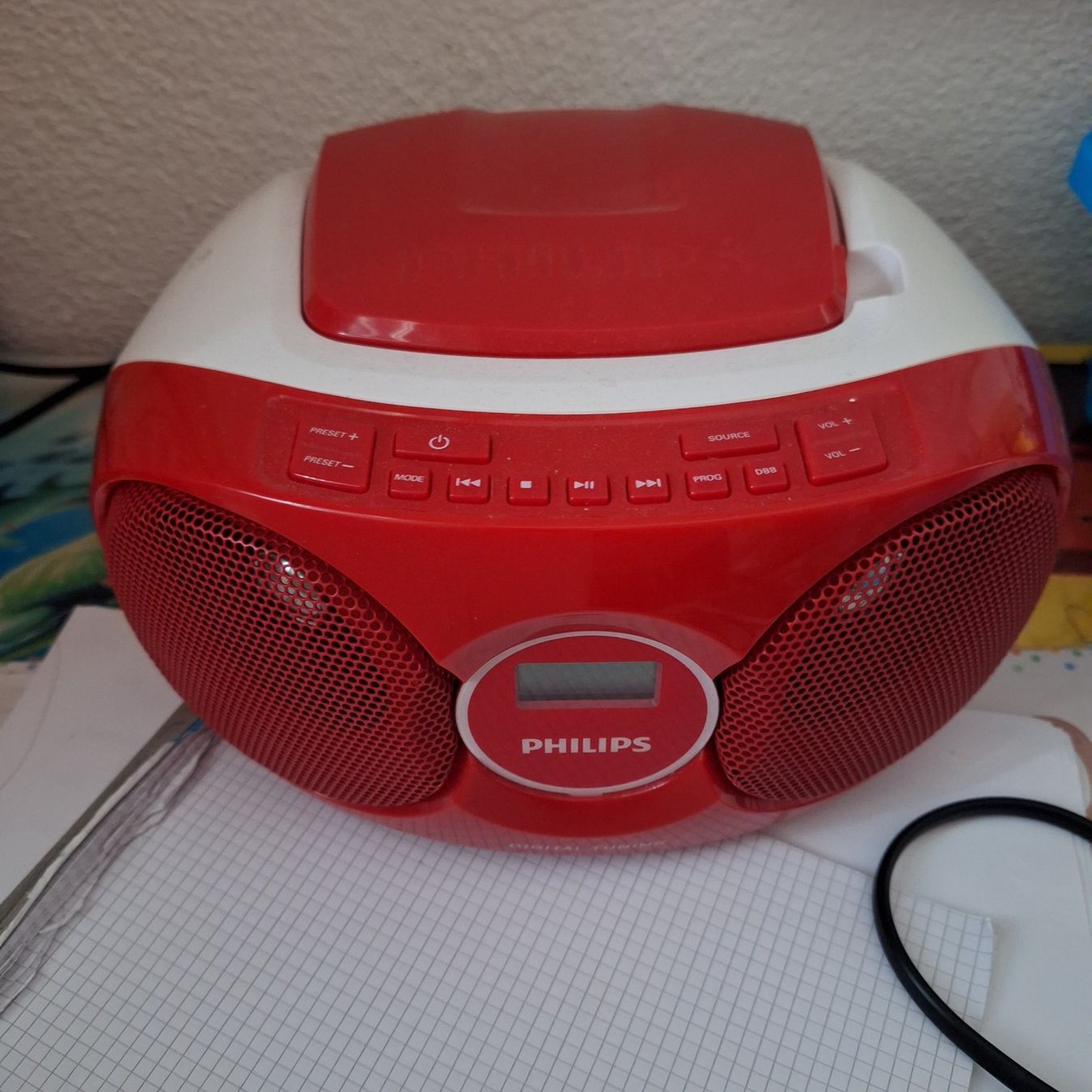 Philips Lettore multimediale portatile: CD Player Philips AZ2218/R2 rot gebraucht – Usato da Hettenschwil venduto da Schneuggi2 6