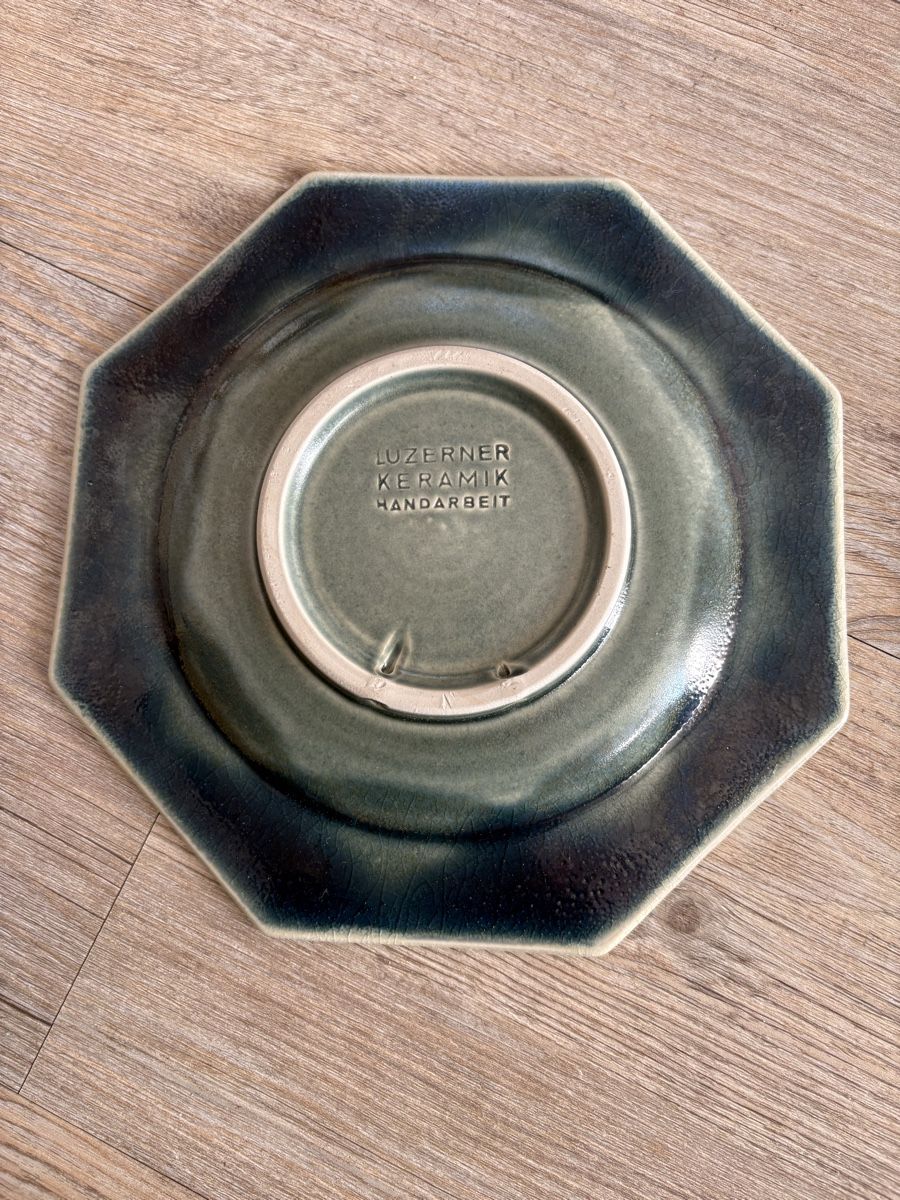 Piatti: Plat- assiette octogonale - Wandteller -Luzerner Keramik – Usato da Zweisimmen venduto da Domii 4